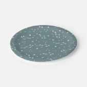 Niedliches Sternbild Pappteller (Schrägansicht)