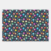 Niedliches Sternmuster Party Geschenkpapier Set (Vorderseite 3)