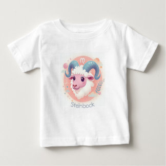Niedliches Sternzeichen Design Steinbock Baby T-shirt