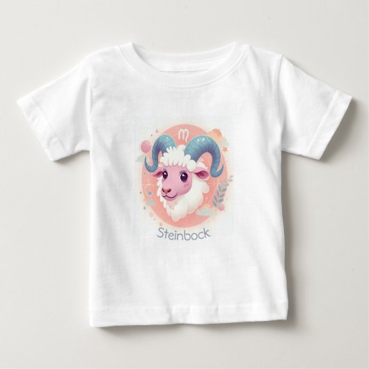 Niedliches Sternzeichen Design Steinbock  Baby T-shirt (Vorderseite)