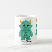 niedliches Sternzeichen Monster Krebs Kaffeetasse (Mittel)