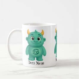 niedliches Sternzeichen Monster Krebs Kaffeetasse