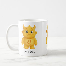 niedliches Sternzeichen Monster Löwe Kaffeetasse