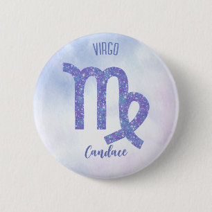 Niedliches Sternzeichen Virgo Astrologie Personali Button