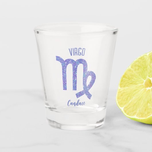 Niedliches Sternzeichen Virgo Astrologie Personali Schnapsglas (Vorderseite)