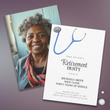 Niedliches Stethoscope Doctor Nurse Retirement Fot