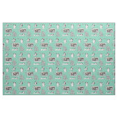 Niedliches Stier-Terrier-Cartoon Personalizealbe Stoff (Fat Quarter (45,7 x 55,9 cm))
