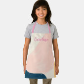 Niedliches, stilvolles, rosa Abstraktes Muster Schürze (Insitu)