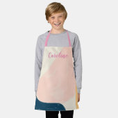 Niedliches, stilvolles, rosa Abstraktes Muster Schürze (Getragen)