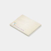 Niedliches, stilvolles Unicorn Post-it Klebezettel (angewinkelt)