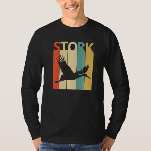 Niedliches Storchtier T-Shirt (Vorderseite)