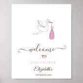 Niedliches Stork Girl Poster (Vorne)