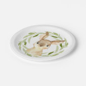 Niedliches Storybook Brown Bunny Rabbit Pappteller (Schrägansicht)