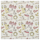 Niedliches Strand-Szenen-Muster Stoff (Muster)