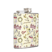 Niedliches Strandbild Flachmann (Rechts)