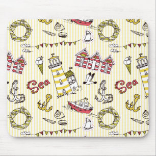 Niedliches Strandbild Mousepad