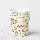 Niedliches Strandbild Pappbecher (Rechts)