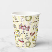 Niedliches Strandbild Pappbecher (Vorderseite)