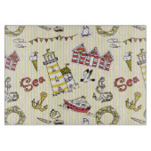 Niedliches Strandbild Schneidebrett (Vorderseite)