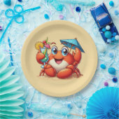 Niedliches Strandcocktail Krabben Party Pappteller (Party)