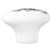 Niedliches Strandhaus Muscheln Keramikknauf (Seitenansicht)