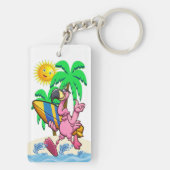 NIEDLICHES STRANDHAUS Schlüsselanhänger (Rückseite)