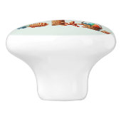 Niedliches Strandhaus Strandleben Keramikknauf (Seitenansicht)