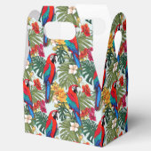 Niedliches Strandparrockmuster Geschenkschachtel (Geöffnet)