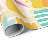 Niedliches Strandtagsmuster Geschenkpapier (Rolleneckpunkt)