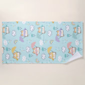 Niedliches Strandtuch am Regentag (Vorderseite)