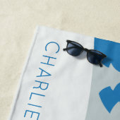 Niedliches Strandtuch für den individuelle Name Sa (Beispiel)