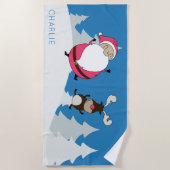 Niedliches Strandtuch für den individuelle Name Sa (Vorderseite)