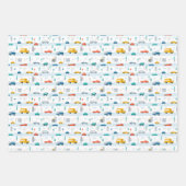 Niedliches Straßenmuster Geschenkpapier Set (Vorderseite)