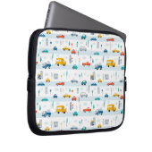 Niedliches Straßenmuster Laptopschutzhülle (Vorne Rechts)