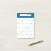 Niedliches Straßenmuster Post-it Klebezettel (Auf Schreibtisch)