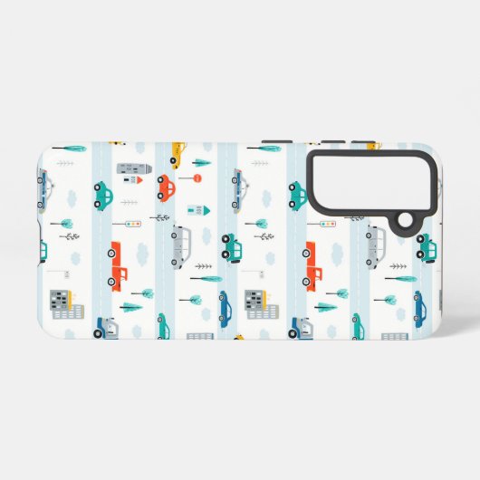 Niedliches Straßenmuster Samsung Galaxy Hülle (Rückseite (Horizontal))