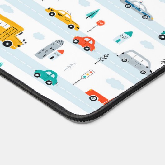 Niedliches Straßenmuster Schreibtischunterlage (Ecke)