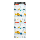 Niedliches Straßenmuster Thermosbecher (Rückseite)