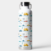 Niedliches Straßenmuster Trinkflasche (Vorderseite)