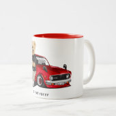 Niedliches Straßenrennen Zweifarbige Tasse (VorderseiteRechts)