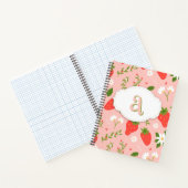 Niedliches Strawberry Muster Spiral Notebook Notizblock (Innenseite)