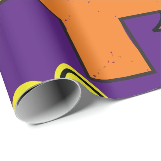 Niedliches Strichmännchen Girl mit Plus-Zeichen Geschenkpapier (Rolleneckpunkt)