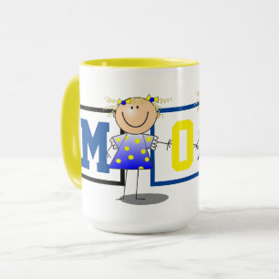 Niedliches Strichmännchen Girl Tasse