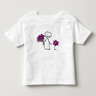 Niedliches Strichmännchen Kleinkind T-shirt