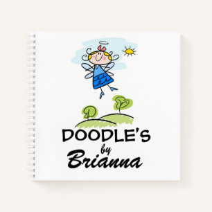 Niedliches Strichmännchen Personalisiert Doodle S Notizblock