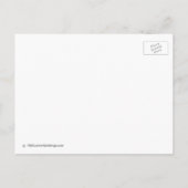 Niedliches Strichmännchen Save the Date Postkarten (Rückseite)