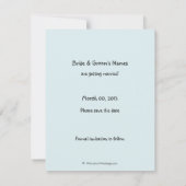 Niedliches Strichmännchen Speichern der Datumskart Save The Date (Rückseite)