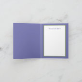 Niedliches Stricken Ältere Dame hinzufügen Karte (Innenseite)