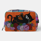 Niedliches Stricken von Lover Strick Waschbeutel (Rückseite)