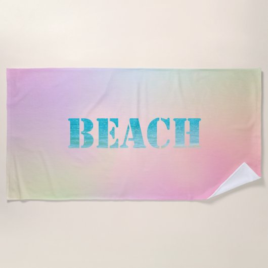 Niedliches Stylish Beach Holographic Strandtuch (Vorderseite)